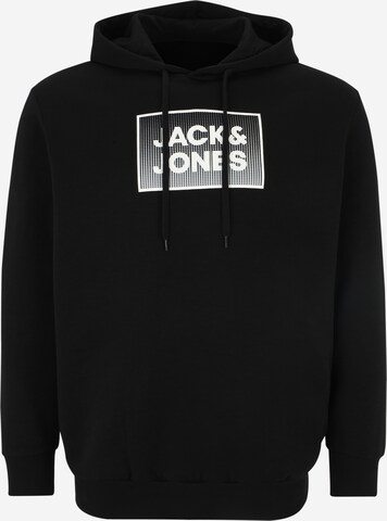 Jack & Jones Plus Свитшот 'STEEL' в Черный: спереди