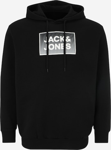 Jack & Jones PlusSweater majica 'STEEL' - crna boja: prednji dio