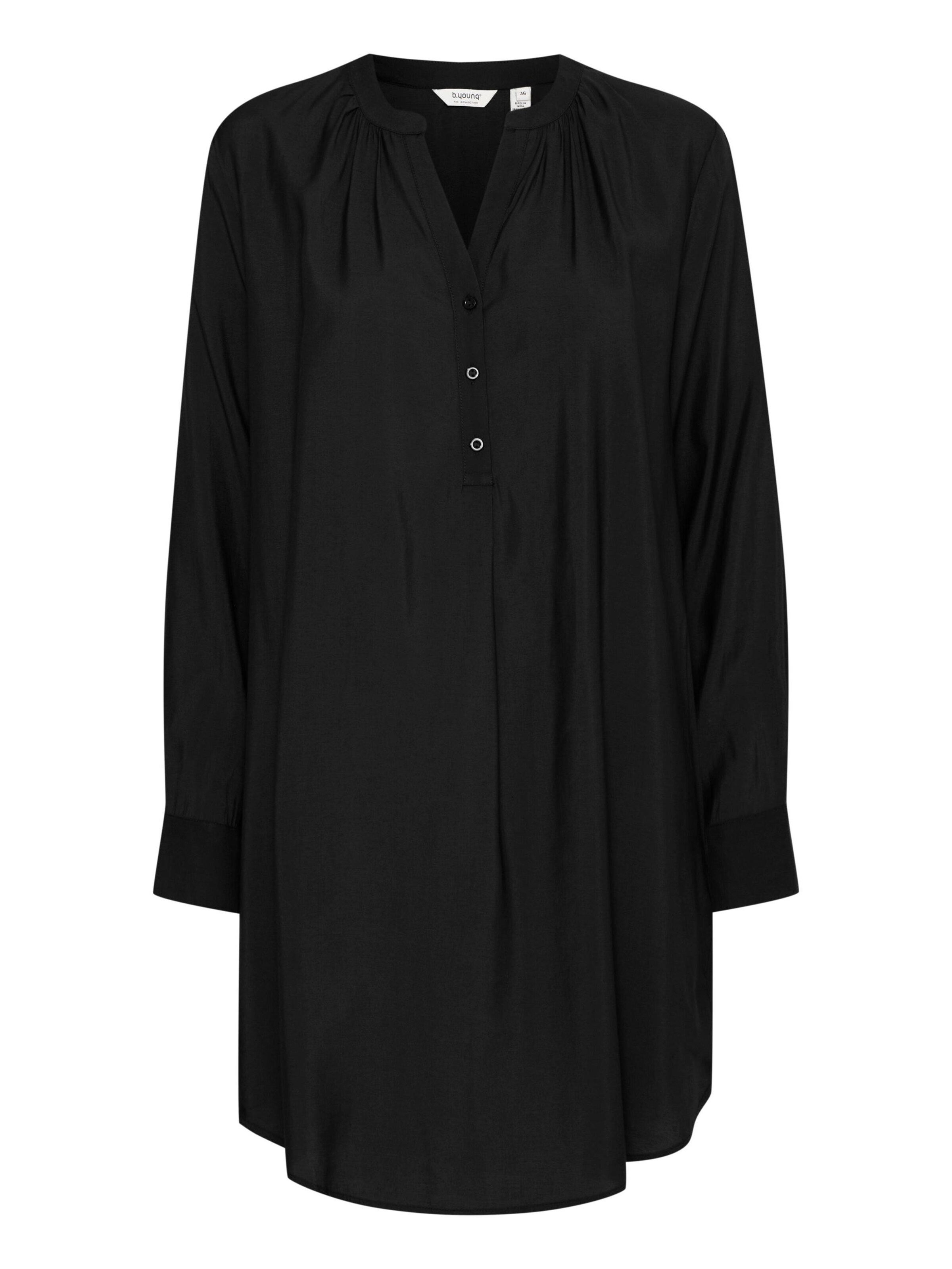 b.young Tunic 'Hilla' in Black: front