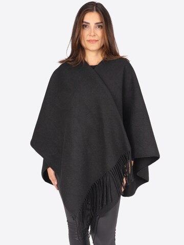 Seasons of April Cape ' ANDREA CAPE ' in Schwarz: Vorderseite