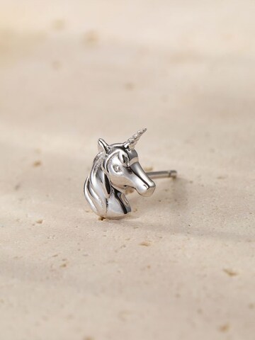 Hey Happiness - Pendientes 'Unicorn Charm' en plata