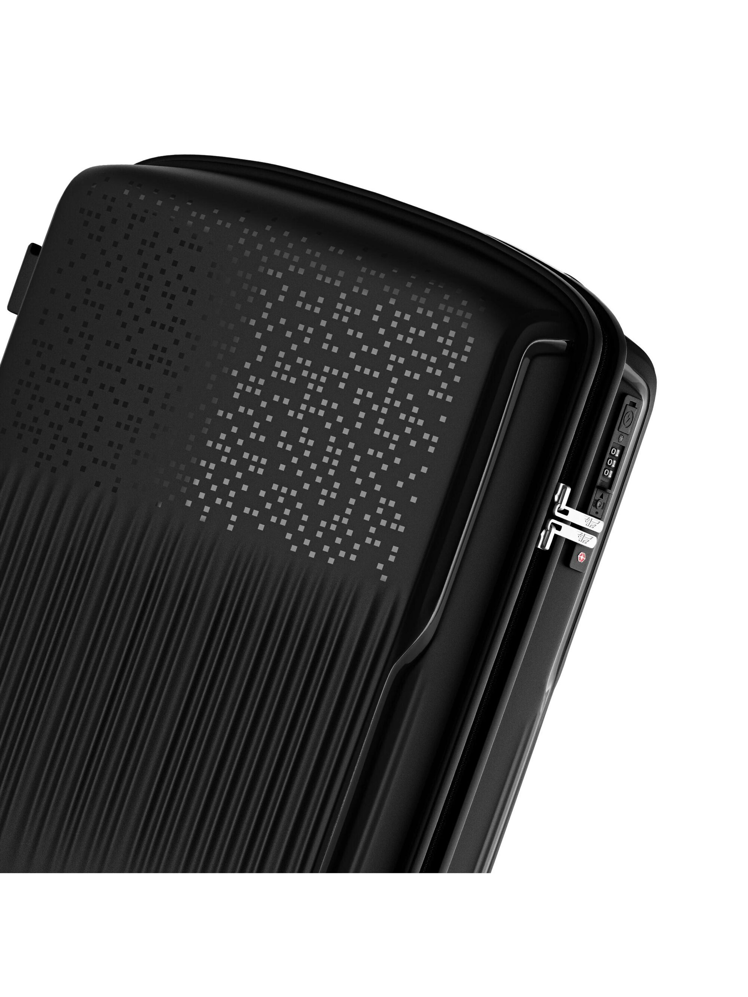 4FLY Suitcase Set 'Pixel' in Black