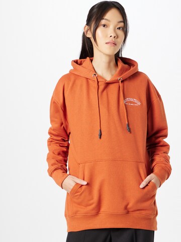 Public Desire Sweatshirt in Orange: front