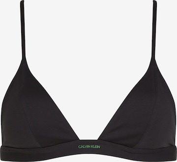 melns Calvin Klein Swimwear Trijstūra formas Bikini augšdaļa 'Intense Power Move': no priekšpuses