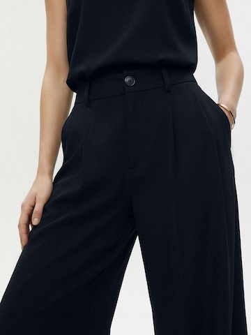 Everly Wide leg Παντελόνι πλισέ σε μπλε