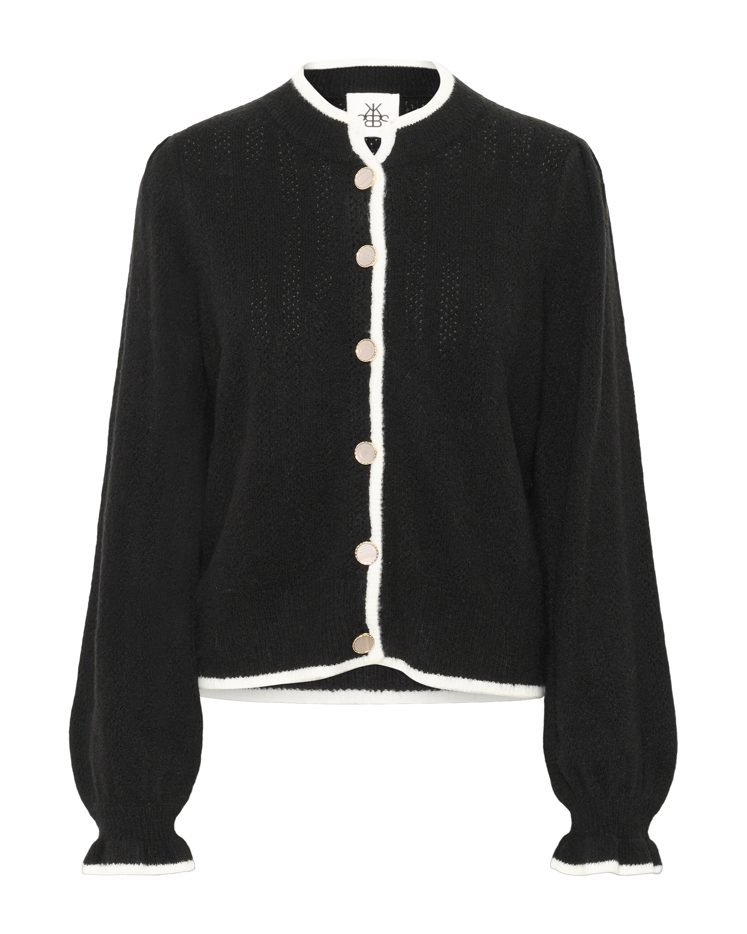 KAREN BY SIMONSEN Cardigan in Schwarz: Vorderseite