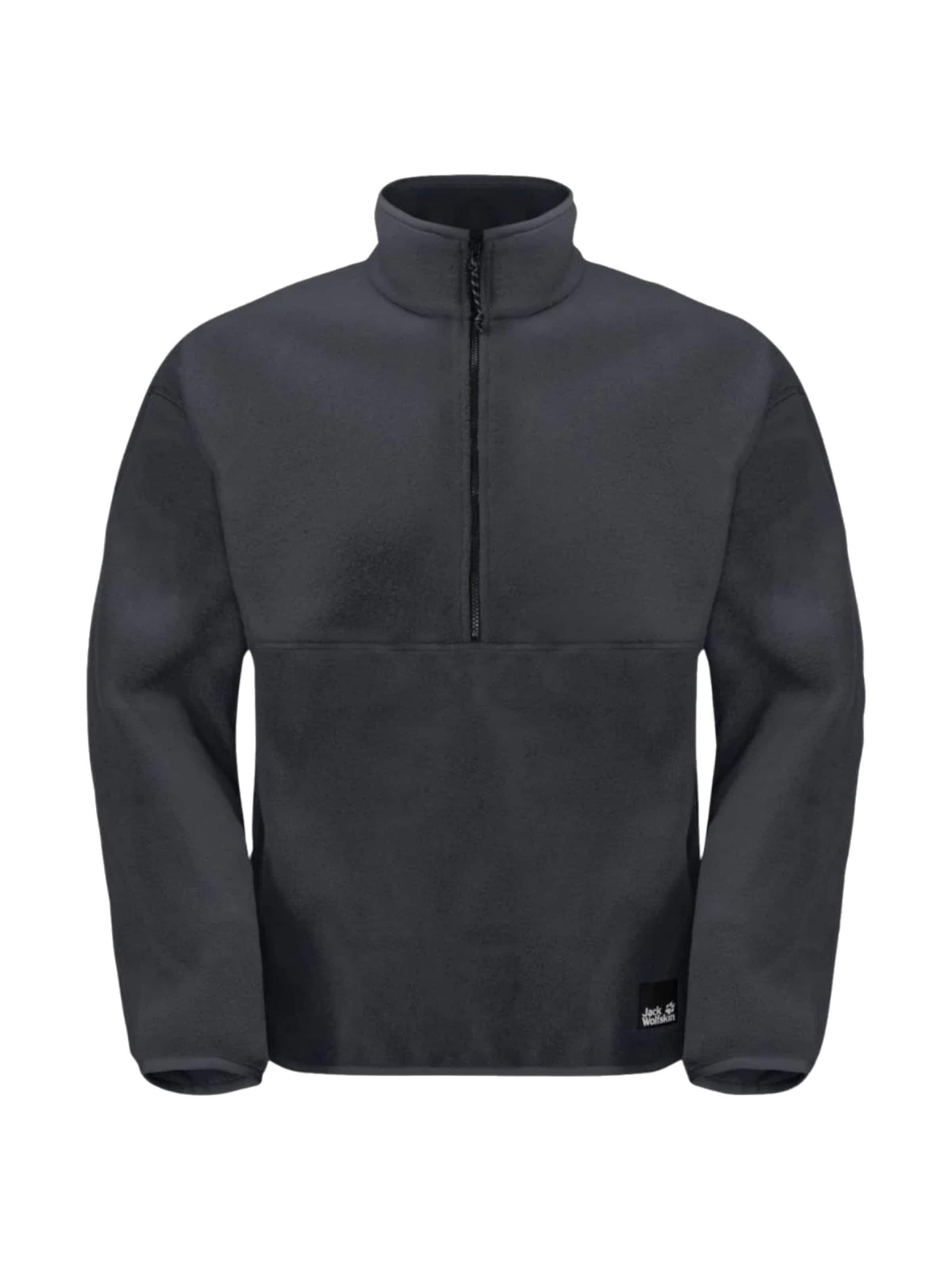 JACK WOLFSKIN Fleece Jacket 'Jack Wolfskin Osloer Fleece HZ M' in M in Black, Item view