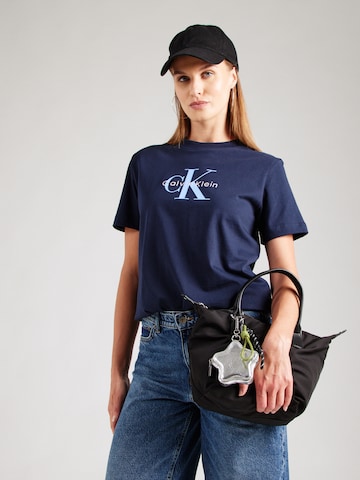 Calvin Klein Jeans Μπλουζάκι σε μπλε: μπροστά