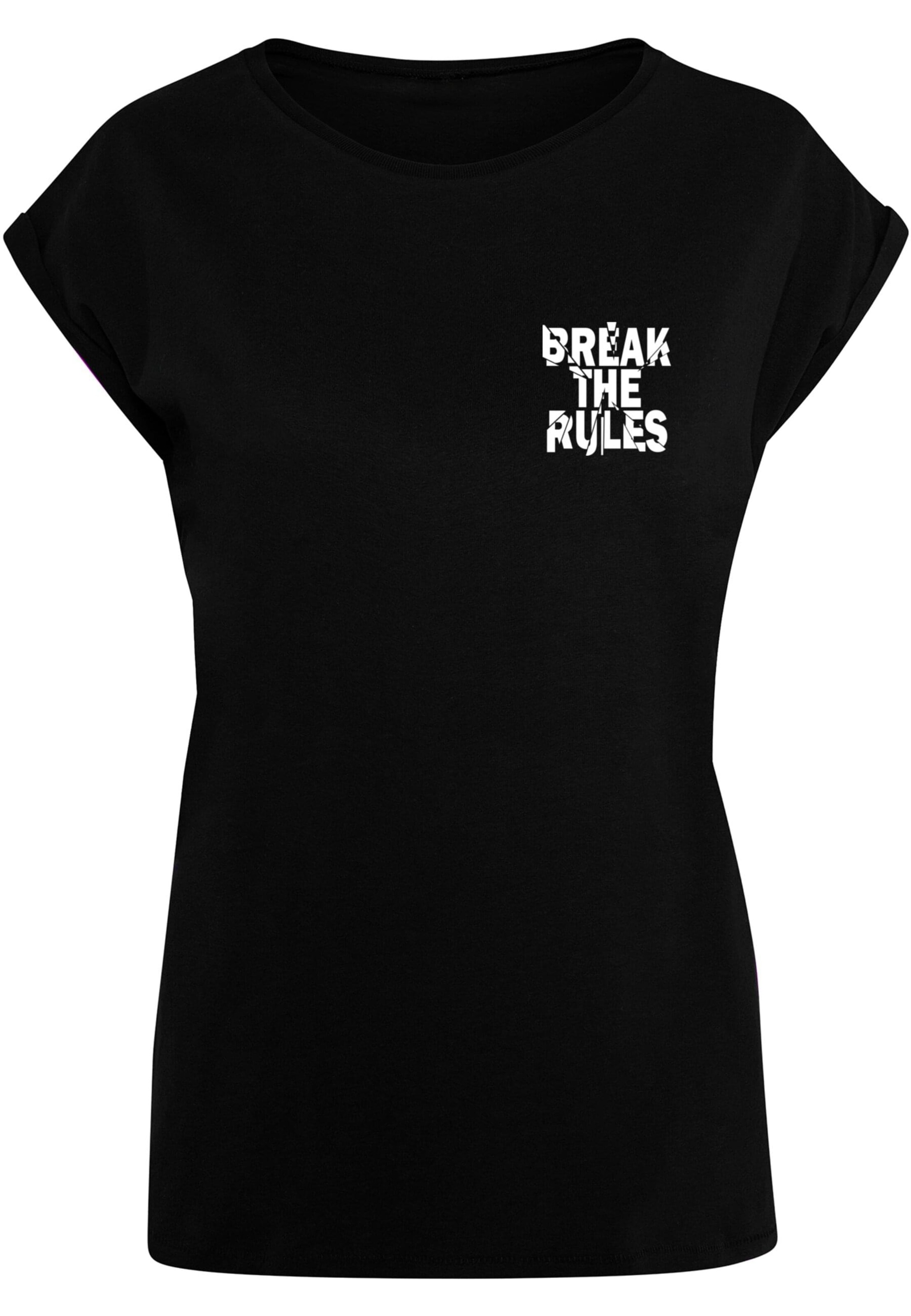Merchcode Shirt 'Break The Rules 2' in Black: front