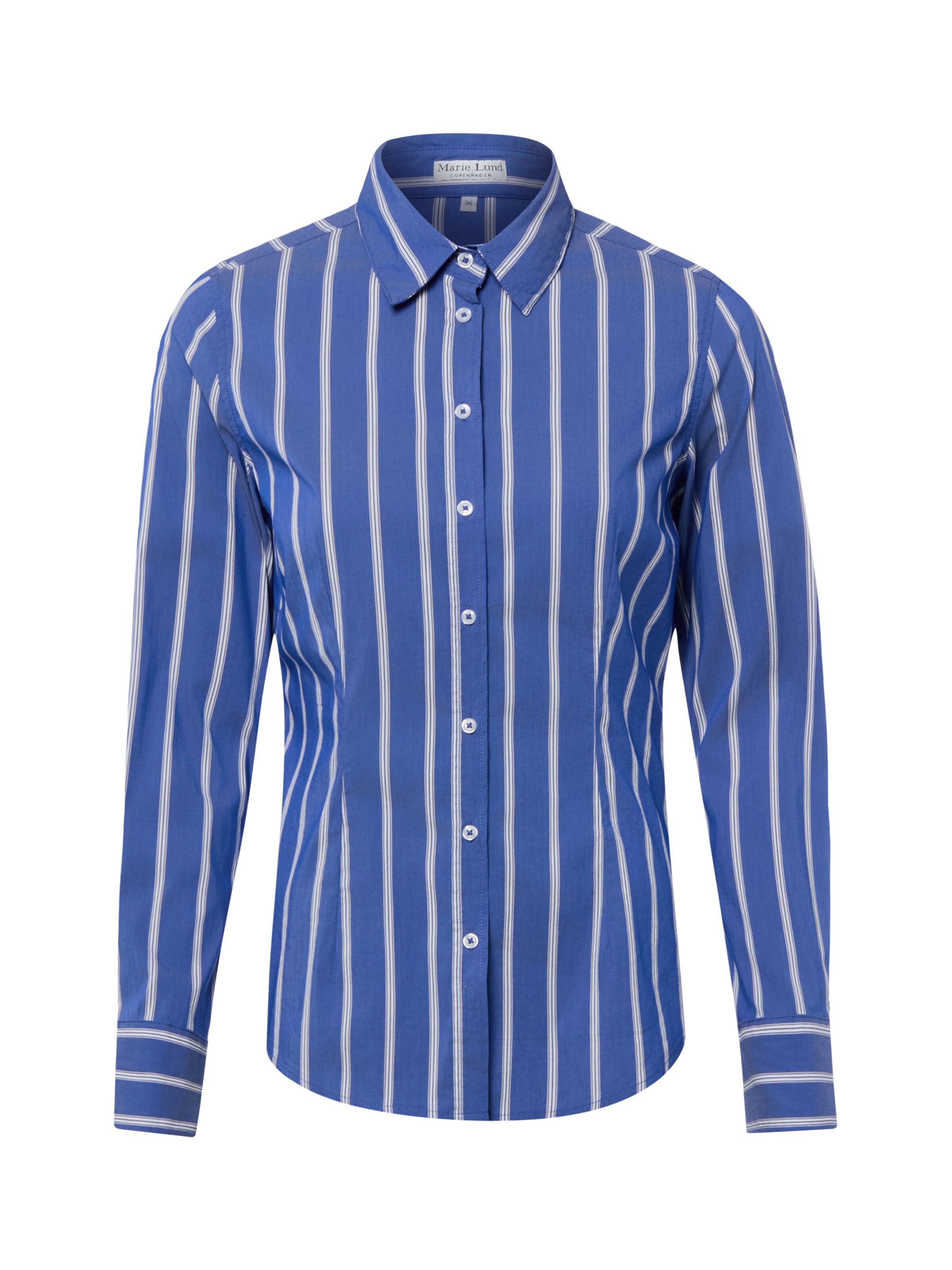 Marie Lund Bluse in Blau: Vorderseite