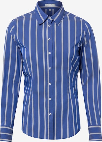 Marie Lund Bluse in Blau: Vorderseite