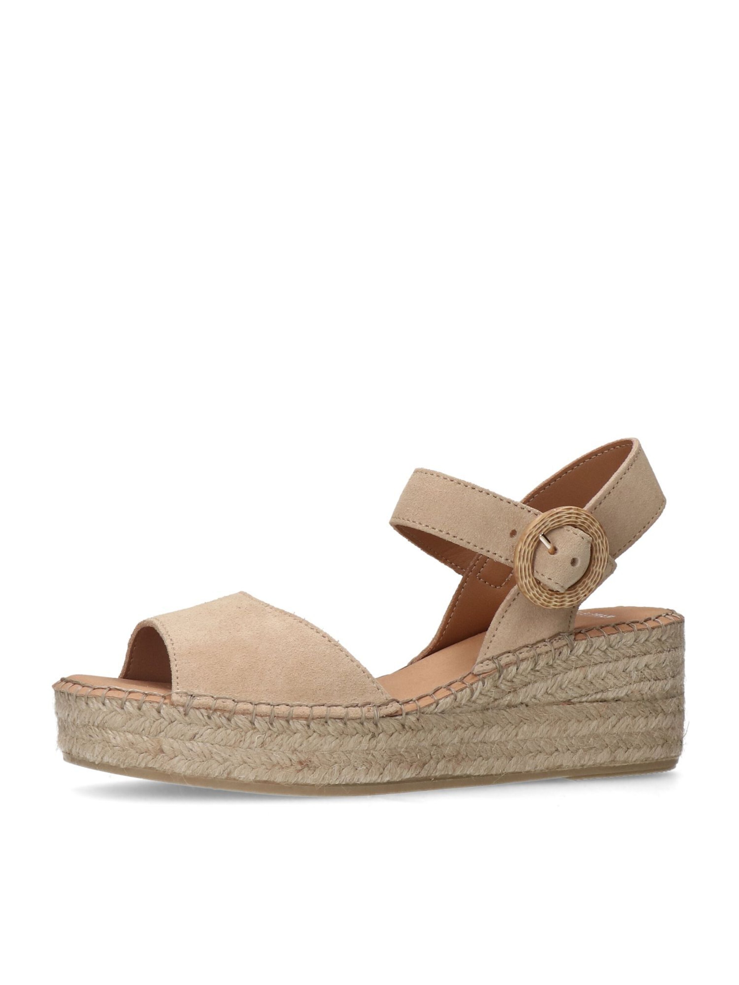 MANFIELD Sandales en beige, Vue avec produit
