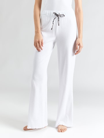 Hey Honey Wide leg Trousers in White: front