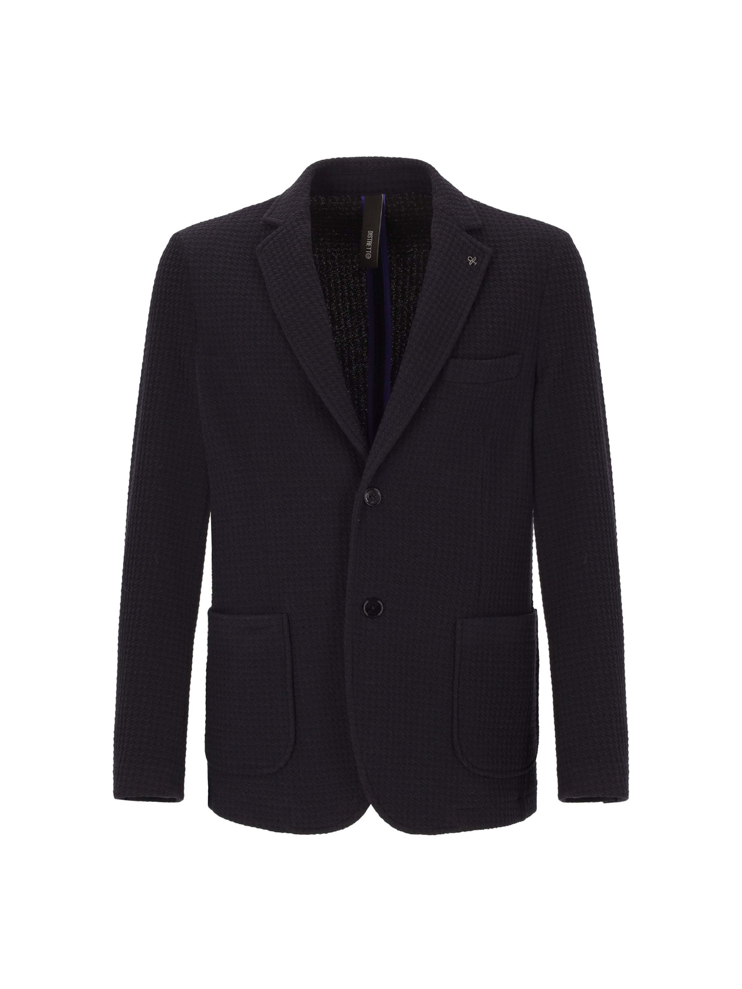 Distretto12 Regular Fit Sakko in Blau: Vorderseite
