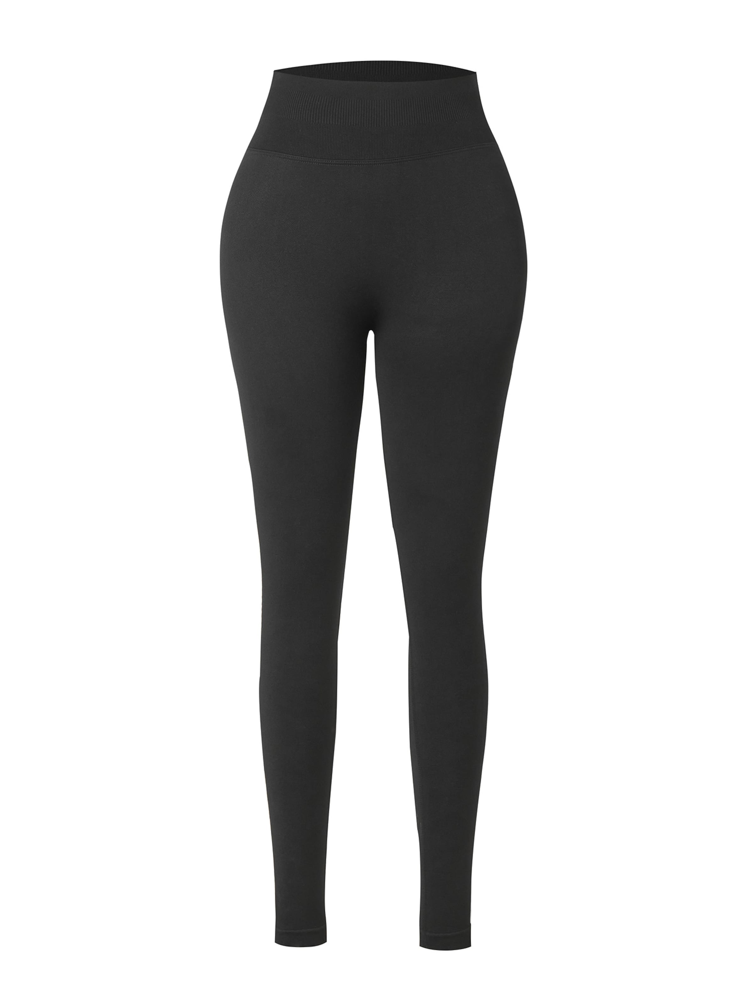 Skinny Pantalon de sport 'Flex' YEAZ en noir : devant