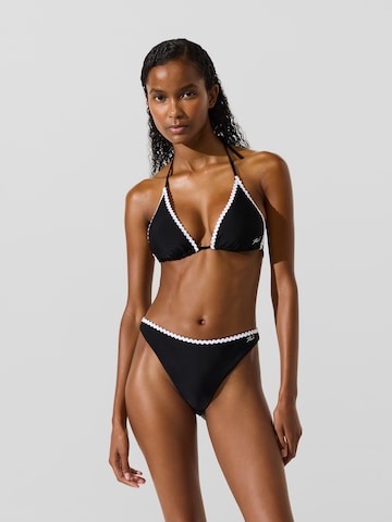 Karl Lagerfeld Bikinihose 'Scallop' in Schwarz
