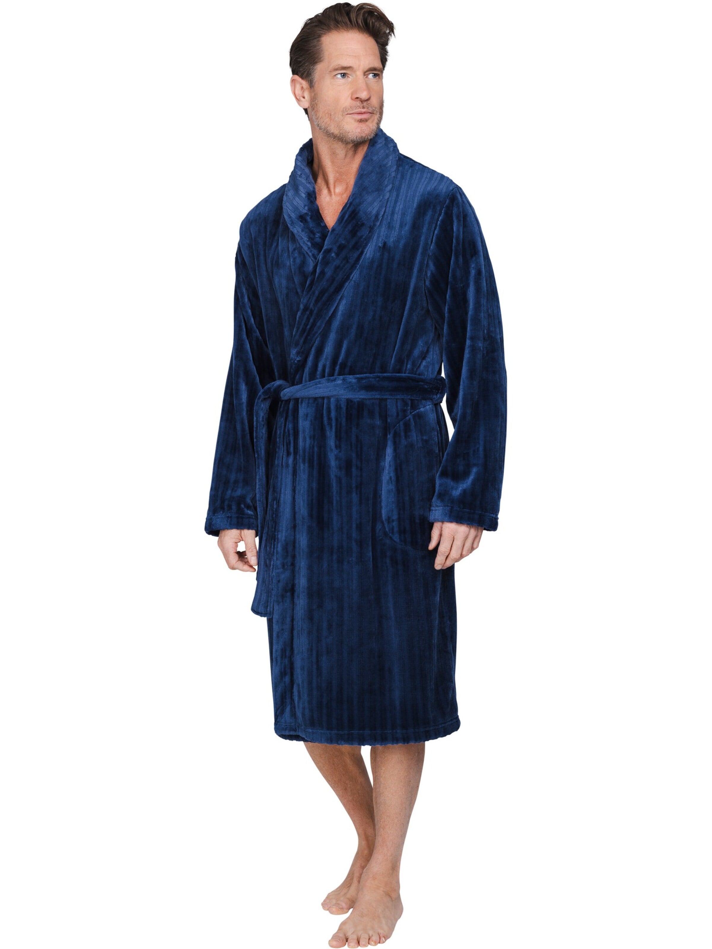 Peignoir long 'Urban Essence' Pastunette en bleu : devant