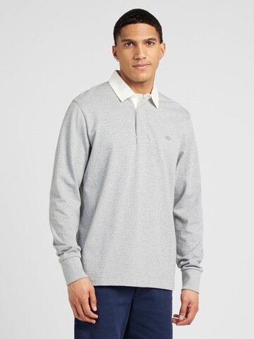 T-Shirt GANT en gris : devant