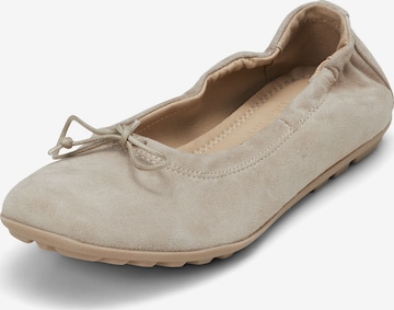 Marc O'Polo Ballet Flats in Brown: front