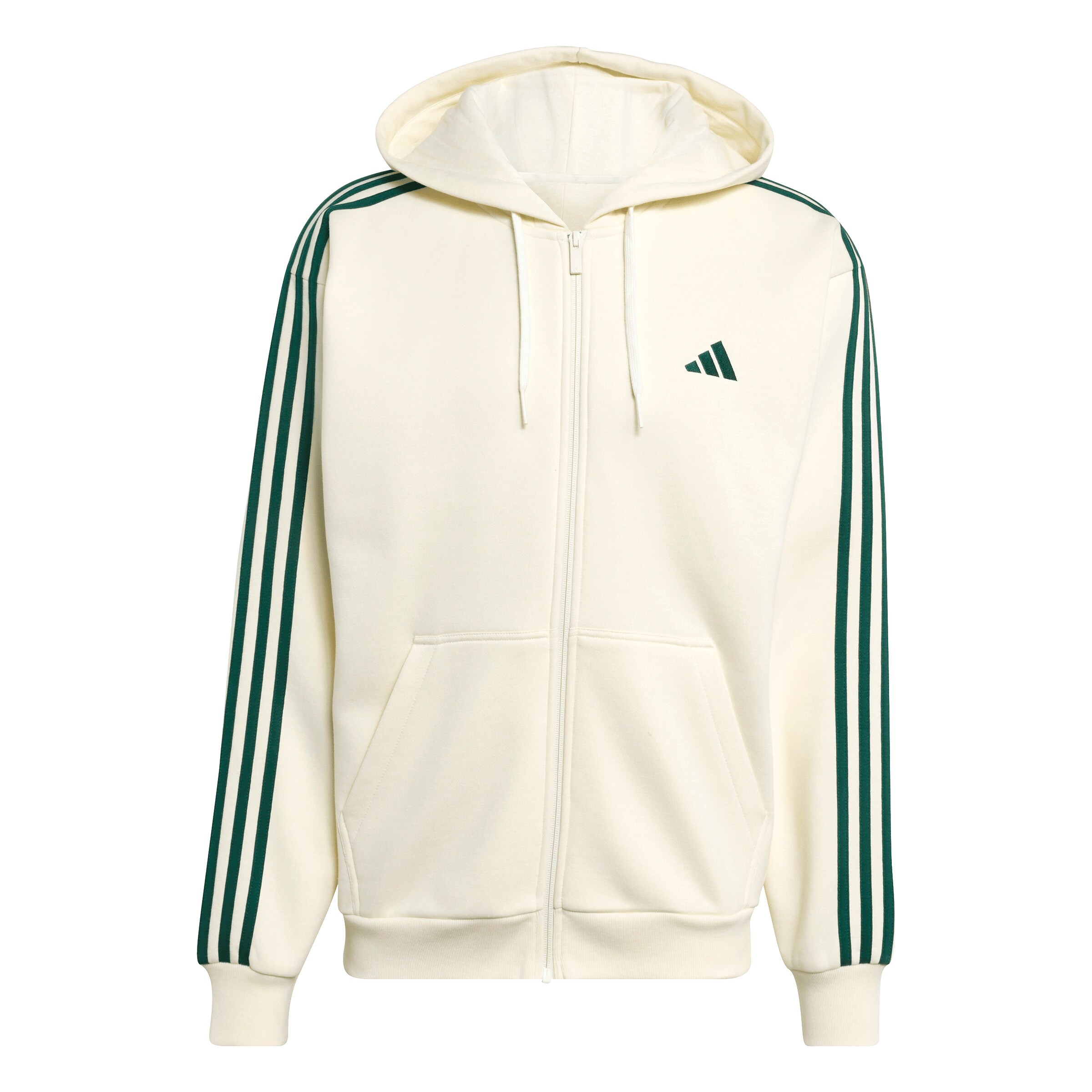 ADIDAS SPORTSWEAR Sportssweatjakke 'Essentials' i hvid: forside