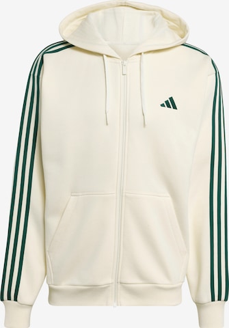 ADIDAS SPORTSWEAR Sportssweatjakke 'Essentials' i hvid: forside