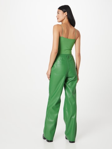 Misspap Wide leg Broek in Groen