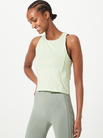 UNDER ARMOUR Sports Top 'Armour' in Green: front