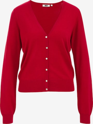 WE Fashion Strickjacke in Rot: Vorderseite