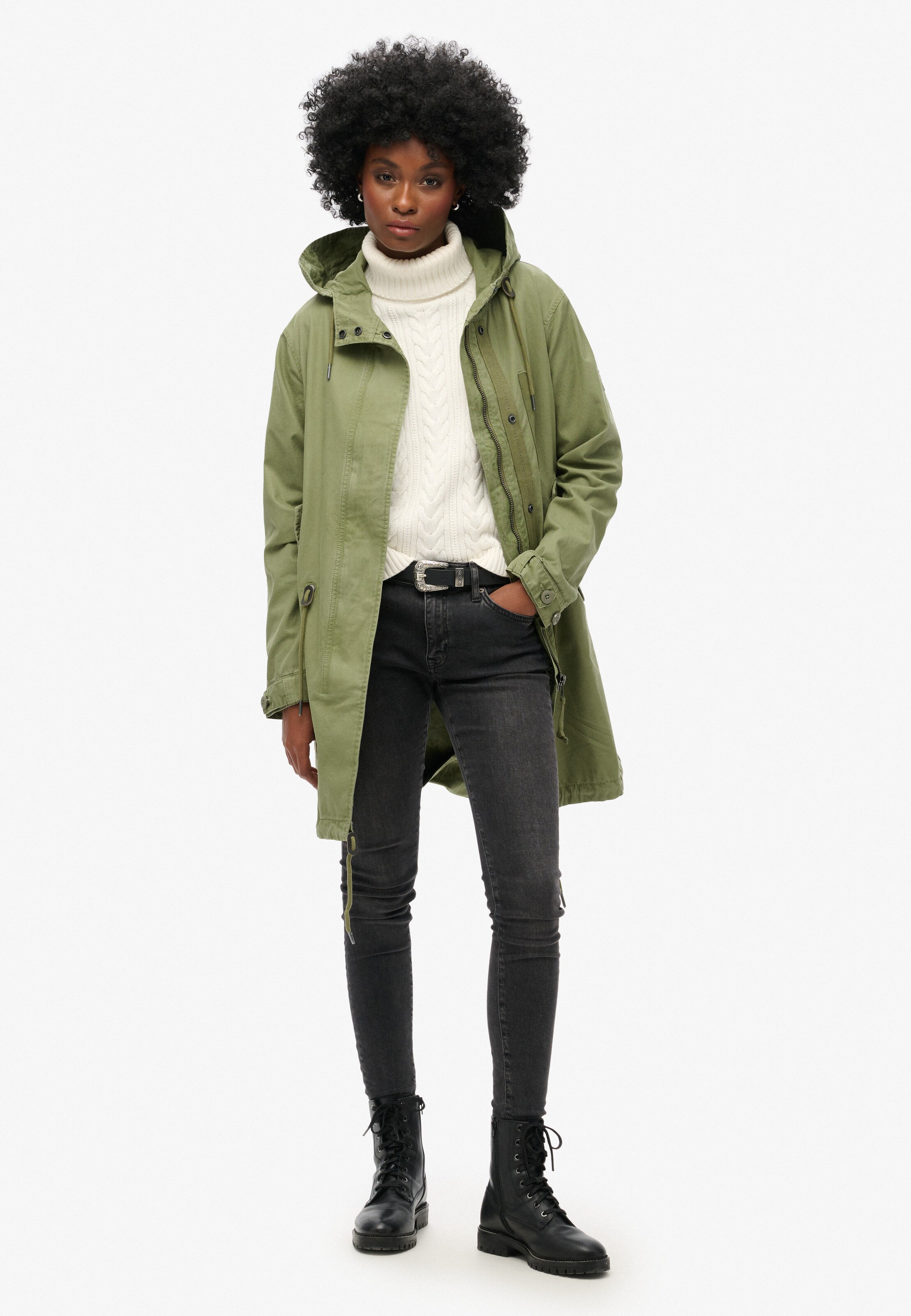 Superdry Tussenparka in Groen