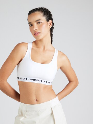 Bustino Reggiseno sportivo di UNDER ARMOUR in bianco: frontale