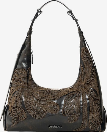 Sac bandoulière Desigual en marron : devant