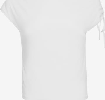 T-shirt usha BLACK LABEL en blanc : devant