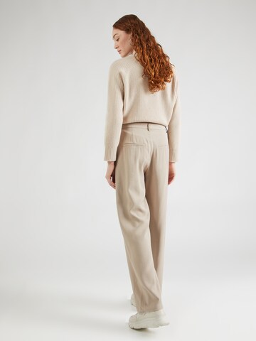 Moves Wide leg Pleat-Front Pants 'Nimma' in Beige