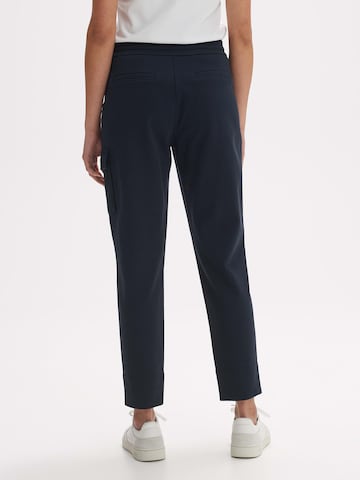OPUS Tapered Pleat-Front Pants 'Ersima' in Blue