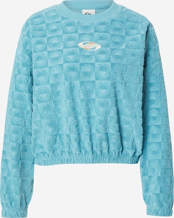 Sweat-shirt 'TROPIC DAY SPONGE' QUIKSILVER en bleu : devant