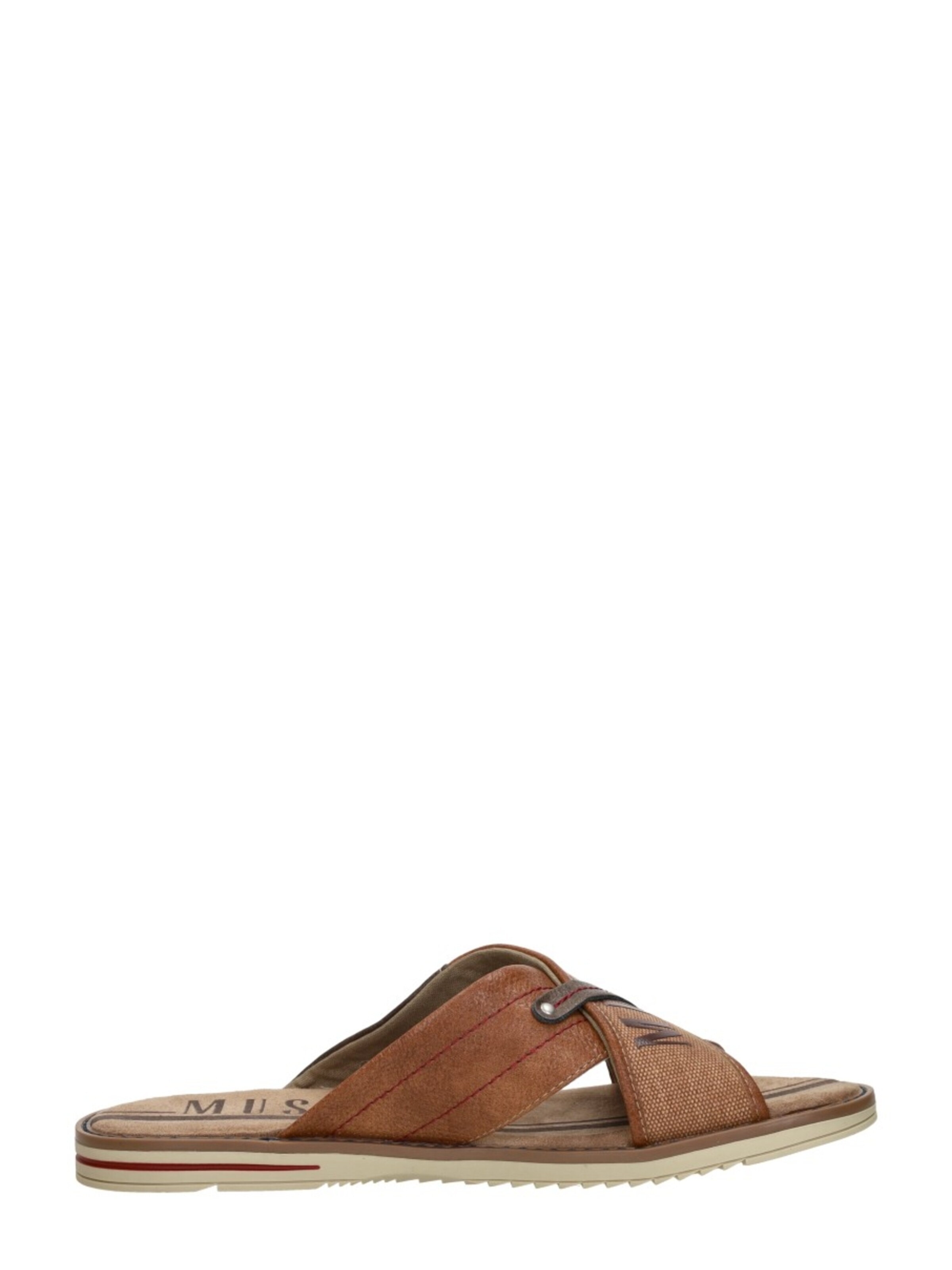 MUSTANG Slipper 'Open Teen' in Brown