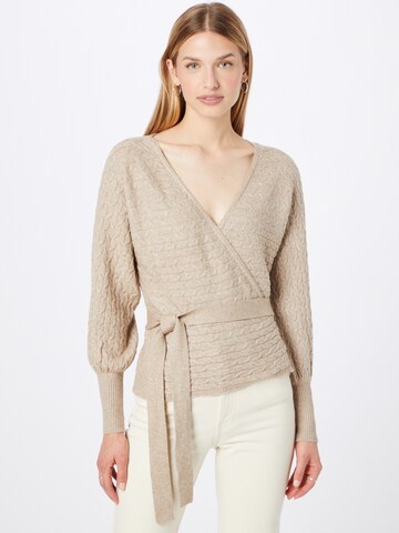ONLY Knit Cardigan 'Katia' in Brown: front