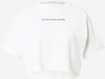 Tricou Calvin Klein Jeans pe negru / alb, Vizualizare produs