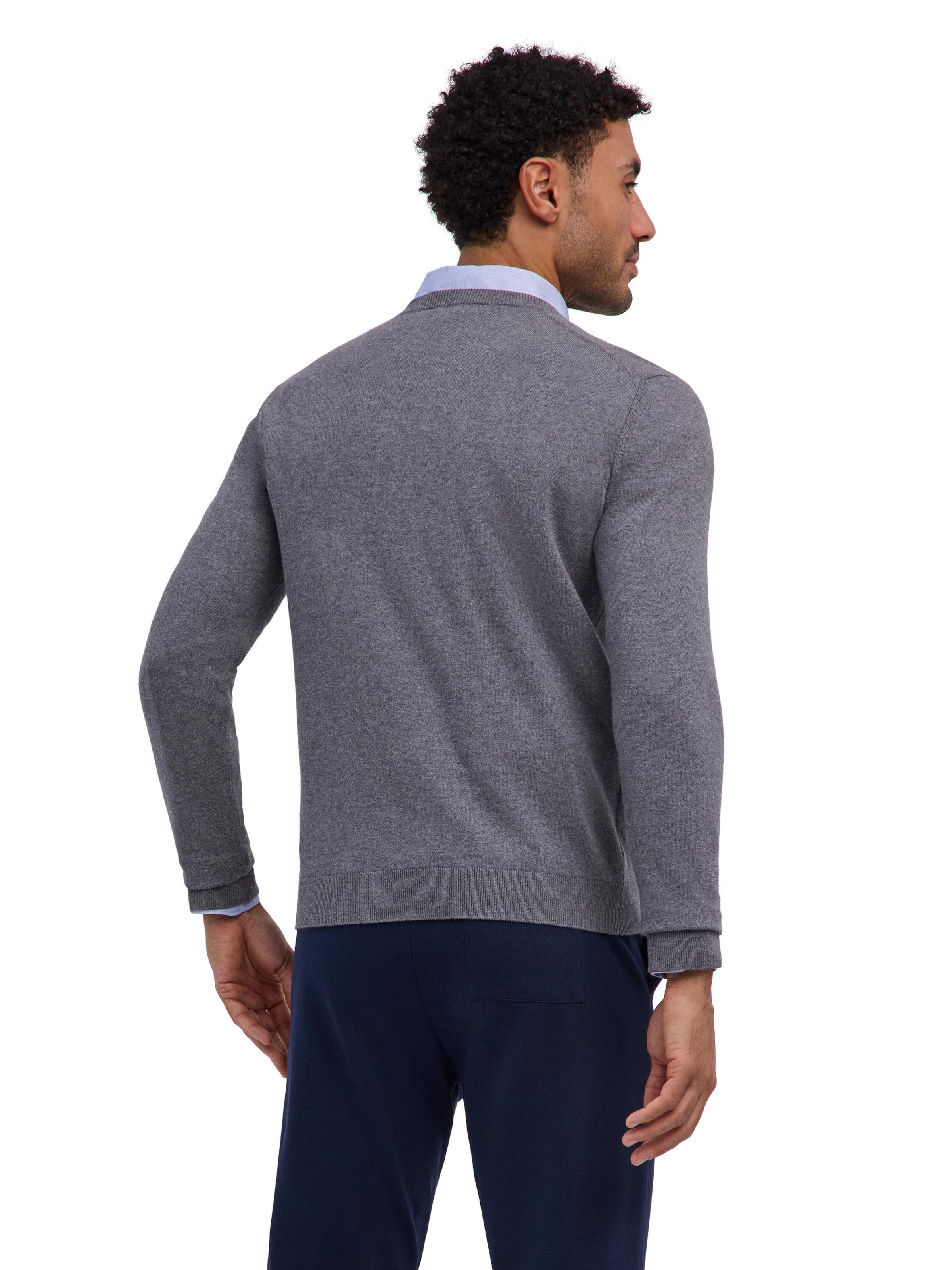 FALKE Pullover 'Pure Cotton'‌‌‌‌‌‌‌‌‌‌ in Grau