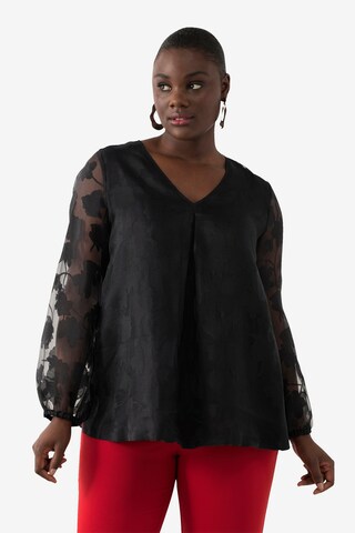 Ulla Popken Blouse in Black: front