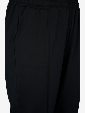 Zizzi Normalny krój Spodnie 'MALISA' w kolorze czarny