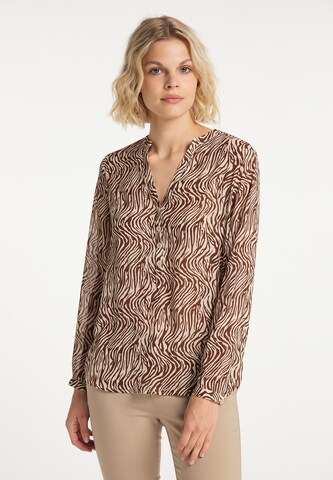 Usha - Túnica en beige: frente