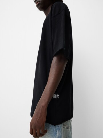 T-Shirt Bershka en noir