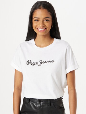 Pepe Jeans Shirt 'BABETTE' in White: front