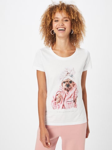 EINSTEIN & NEWTON Shirt 'Hund' in Wit: voorkant