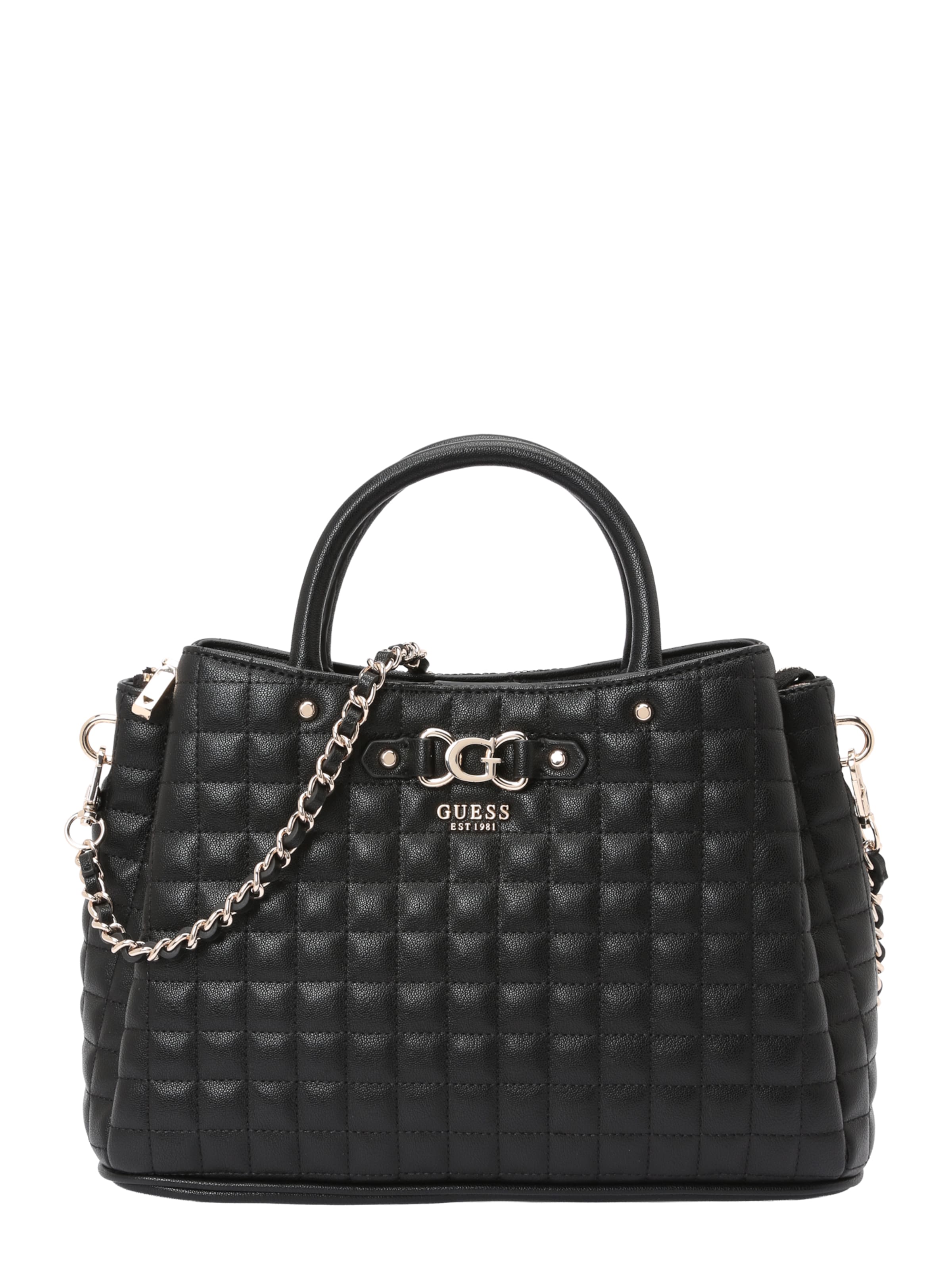 Sacs à main 'NADIRA GIRLFRIEND SATCHEL' GUESS en noir : devant