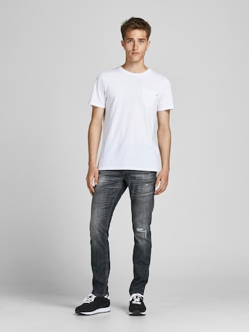 JACK & JONES Slimfit Τζιν 'Glenn' σε μαύρο