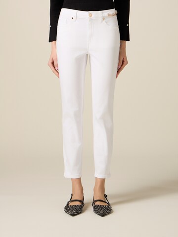 Skinny Pantaloni di oltre in bianco
