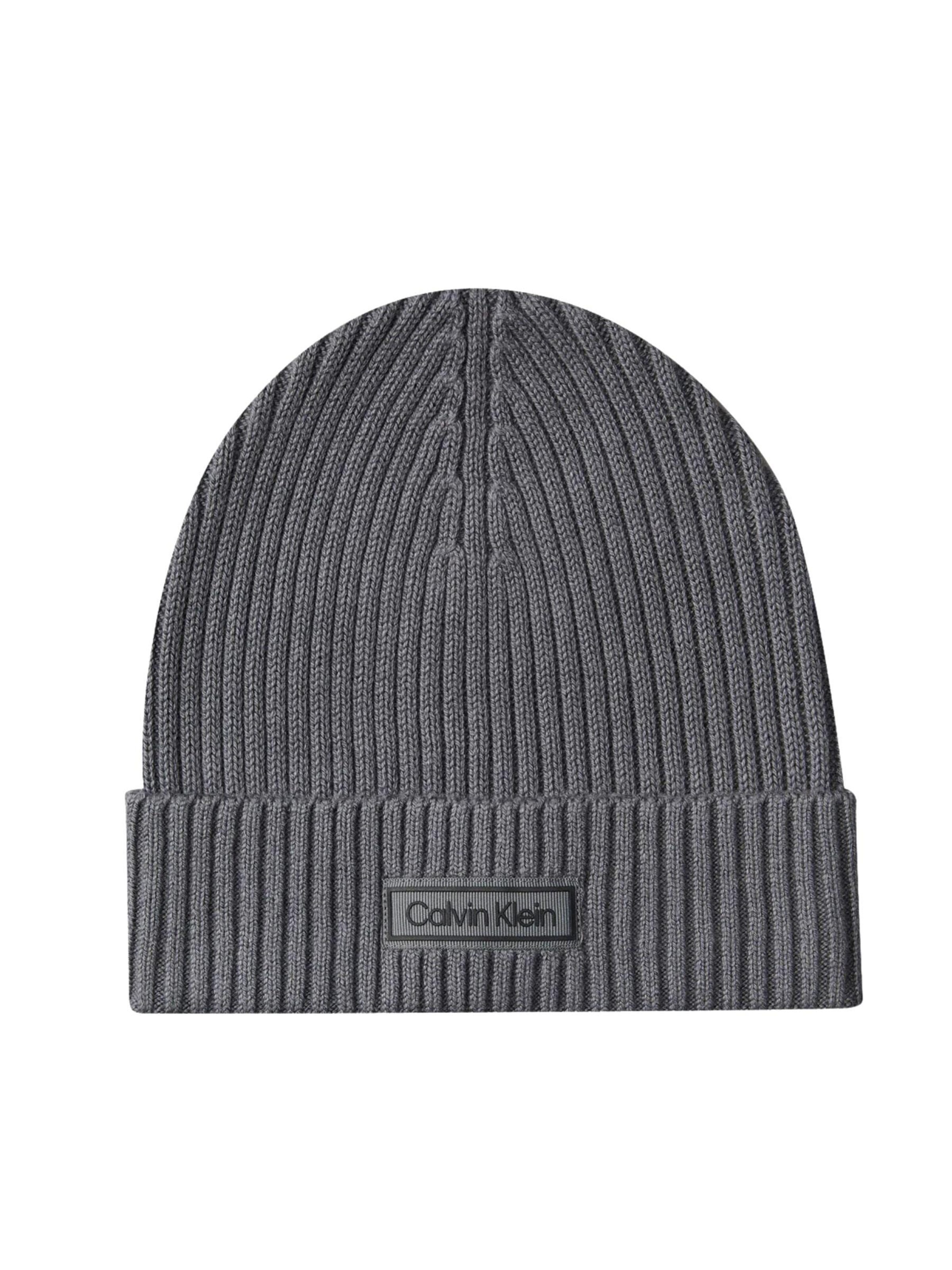 Calvin Klein Mütze 'LV04D8053G - CAPPELLO - CALVIN KLEIN'‌ in Grau: Vorderseite