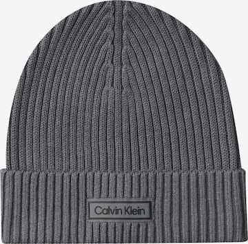 Calvin Klein Mütze 'LV04D8053G - CAPPELLO - CALVIN KLEIN' in Grau: Vorderseite